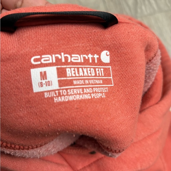 Carhartt Women's Vibrant Coral Sweatshirt - Picture 7 of 7